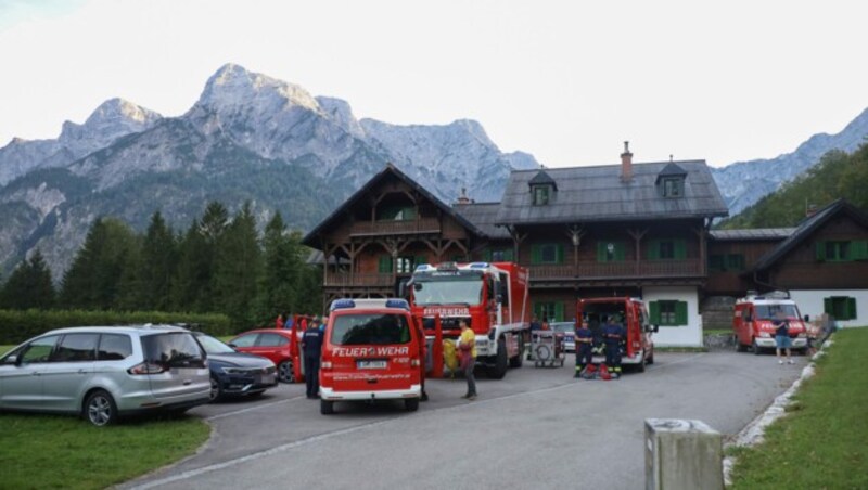 In Grünau im Almtal lief den zweiten Tag eine große Suchaktion nach einem 29-jährigen Linzer. (Bild: laumat.at)