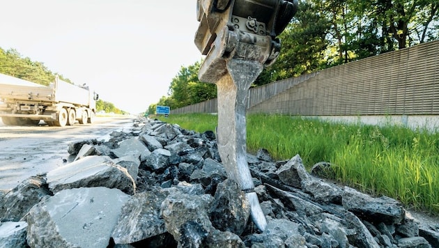 Die Arbeiten auf der A1 zwischen Thalgau und Mondsee starten heute, Montag. (Bild: Asfinag)