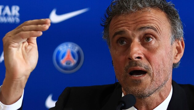 Coach Luis Enrique (Bild: AP Photo/Aurelien Morissard)