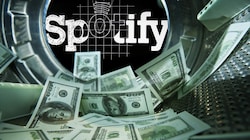 Spotify soll zu einem „Geldautomaten für Banden“ geworden sein. (Bild: stock.adobe.com, Spotify, Krone KREATIV)