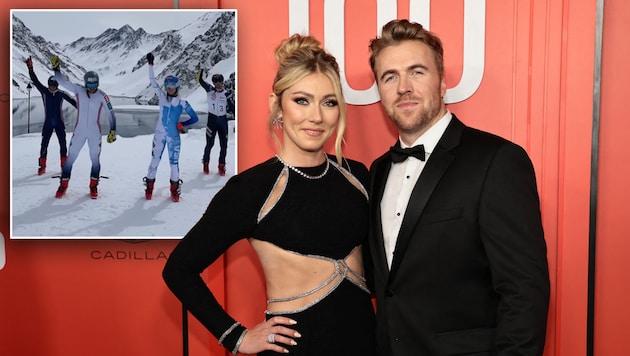 Mikaela Shiffrin und Aleksander Aamodt Kilde ließen die Hüften schwingen. (Bild: AFP/GETTY IMAGES/Jamie McCarthy)