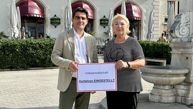 Bürgermeister Gepp, Mandatarin Fuchs-Moser: „Umwidmung war rechtlich korrekt.“ (Bild: ÖVP)