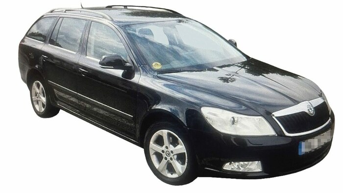 Mit diesem schwarzen Skoda Octavia durchbrach der Schlepper die Grenze in Deutschkreutz.