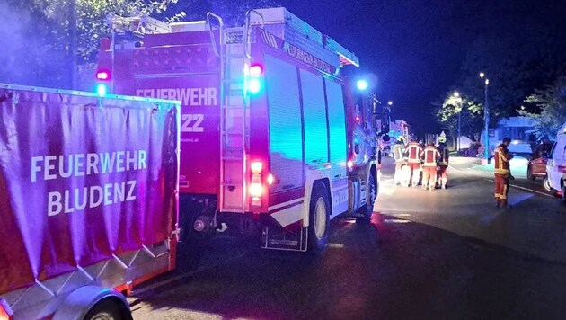 Der Gefahrenzug der Feuerwehr Bludenz musste angefordert werden. (Bild: Feuerwehr Bludenz)
