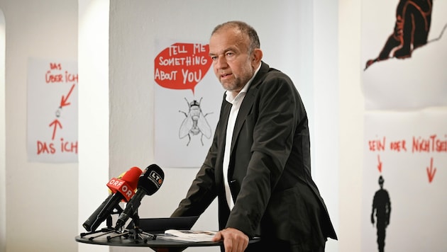 Nach acht Jahren als JKU-Rektor zog Meinhard Lukas am Dienstag im Kepler Salon in Linz Bilanz. (Bild: Markus Wenzel)