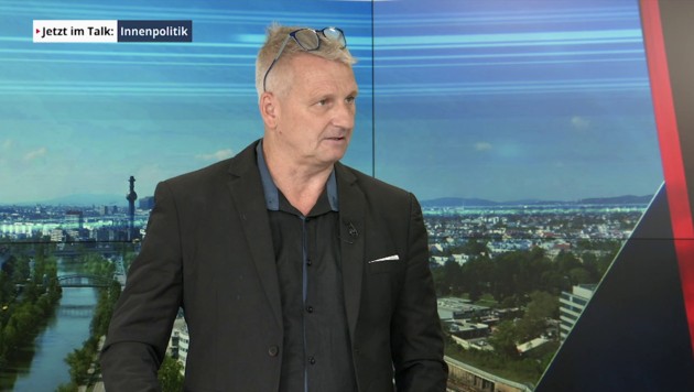 Erich Vogl zu Gast bei krone.tv (Bild: krone.tv)