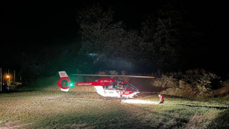 Der Einsatzleiter forderte einen nachtflugtauglichen Helikopter an. (Bild: Bayrisches Rotes Kreuz)