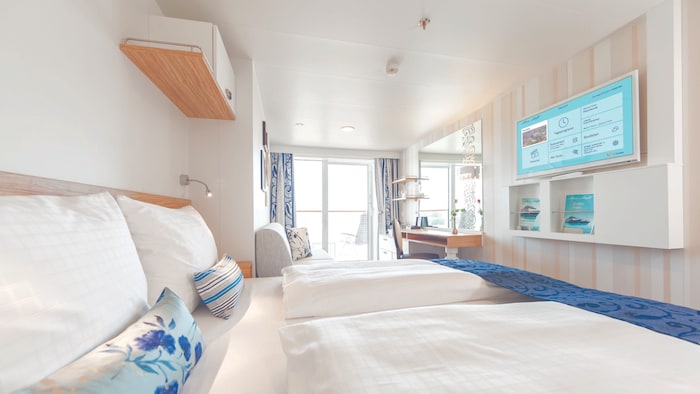 Die Kabinen auf der Mein Schiff Flotte sind in einem stilvollen, individuellen Ambiente mit ...