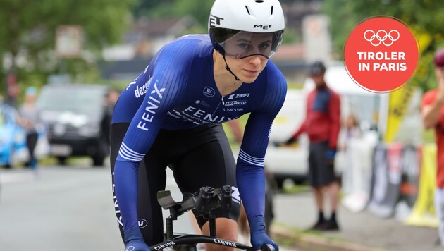 Christina Schweinberger has already raced to two medals in the time trial. (Bild: GEPA pictures, Krone KREATIV)