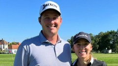 Sepp Straka traf am Mittwoch Ladies European Tour-Spielerin Emma Spitz.