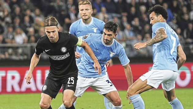 Stefan Hierländer will mit Sturm wie letzte Saison gegen Lazio überraschen. (Bild: Pail Sepp)