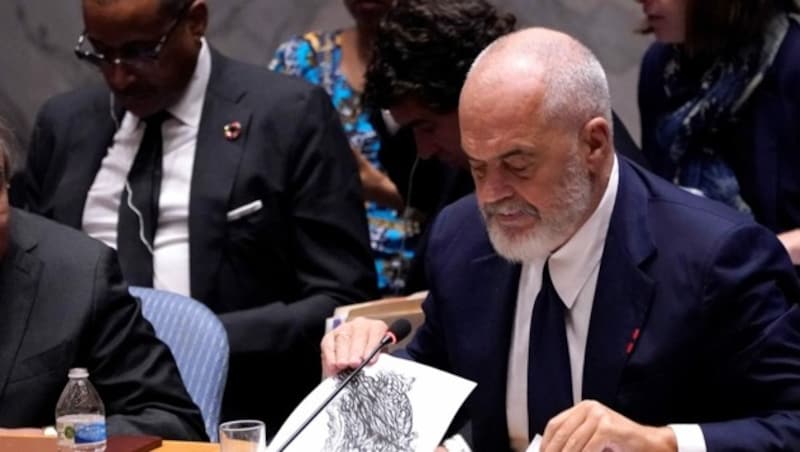 Albaniens Regierungschef Edi Rama (Bild: AFP)