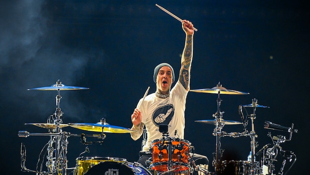 Drummer Travis Barker ist das Fundament der kalifornischen Pop-Punks Blink-182. (Bild: Andreas Graf)