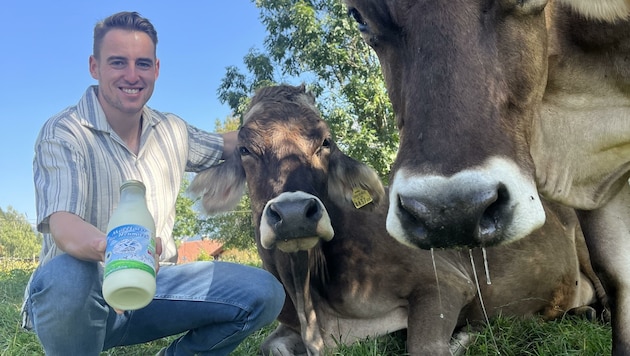 Kerschbaumer betreibt eine Hofmolkerei. (Bild: Elisa Aschbacher)