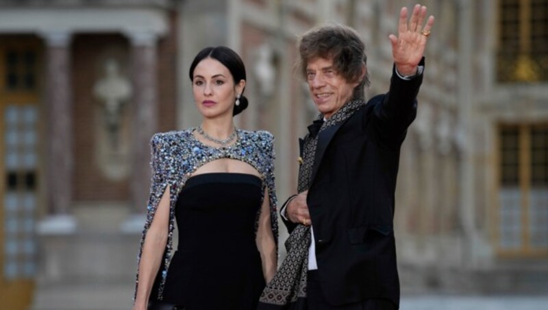 Unter anderem waren auch Mick Jagger ... (Bild: APA/AP Photo/Christophe Ena)