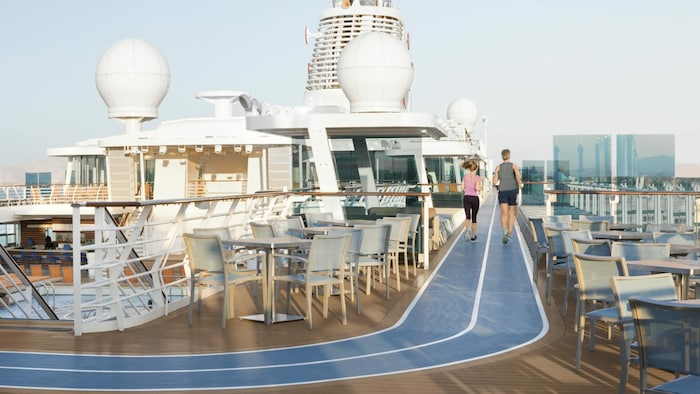... oder eine Runde joggen an Deck.