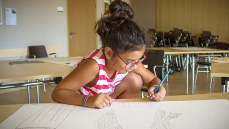 Die Kinder waren mit Eifer dabei. (Bild: TiKo/Nina Zesar)