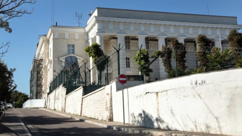 Das Hauptquartier der russischen Schwarzmeerflotte in Sewastopol (Bild: AFP)