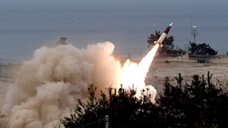 Eine ATACMS-Rakete beim Start (Bild: AFP)