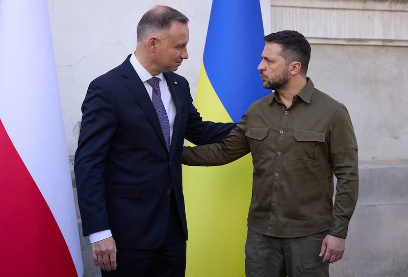 Duda suchte zuletzt das Gespräch mit Selenskyj. (Bild: AFP)