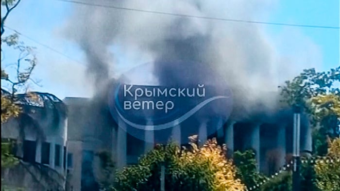 Am 22. September hatte die Ukraine nach eigenen Angaben das Hauptquartier der Schwarzmeerflotte ...