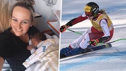 Tamara Tippler kann ihr (Baby-)Glück kaum fassen. (Bild: Instagram.com/tamara_tippler, APA/AFP/Tiziana FABI)