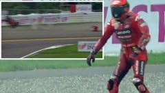 Francesco Bagnaia war der Verlierer des ersten Indien-Rennens der MotoGP-Geschichte. (Bild: Screenshot ServusTV)