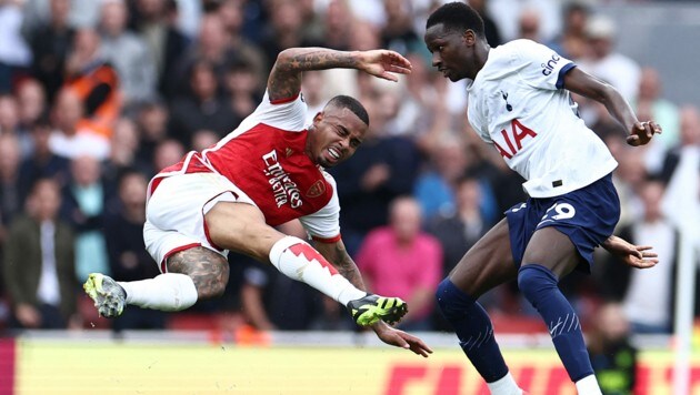 Tottenham holt im Nord-London-Derby einen Punkt bei Vizemeister Arsenal. (Bild: APA/AFP/HENRY NICHOLLS)