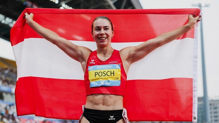 Isabel Posch schaffte 2023 drei Siebenkämpfe über 6000 Punkte und holte in China ...