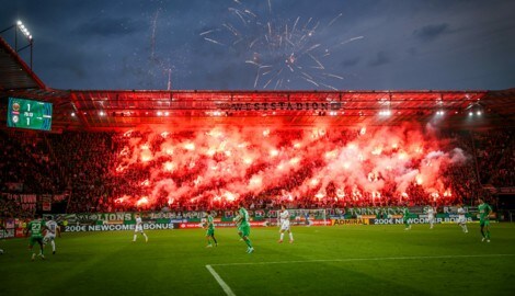 Feuerwerk in Hütteldorf. (Bild: GEPA pictures)