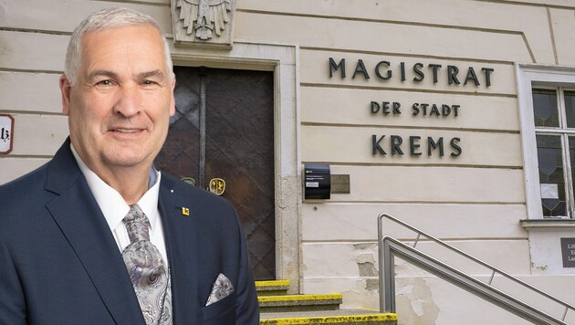 Andreas Ettenauer legt seine Funktionen in der ÖVP nun zurück. (Bild: Molnar, ÖVP Krems, Krone KREATIV)