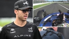 Pierre Gasly ärgerte sich über sein Team. (Bild: APA/AFP/Peter PARKS, twitter.com/Big_Data_Master)