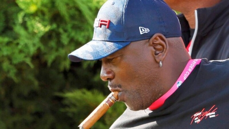 Basketball-Ikone Michael Jordan ist beim Ryder Cup immer dabei. Der leidenschaftliche Golfer drückt natürlich dem US-Team die Daumen. (Bild: REUTERS)