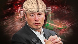 Visionär oder Irrer? Elon Musk träumt von einer Welt, in der sich die Menschen durch Hirnchips vernetzen. (Bild: picturedesk, Krone KREATIV)