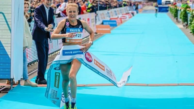 Julia Mayer lief heuer beim Vienna City Marathon mit der Zeit von 2:30:42 Stunden österreichischen Rekord. (Bild: urbantschitsch mario)