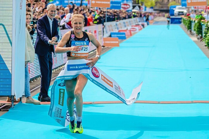 Julia Mayer lief heuer beim Vienna City Marathon mit der Zeit von 2:30:42 Stunden ...