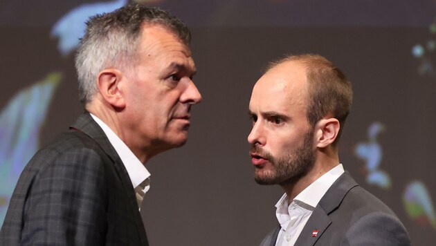 Die Bürgermeisterwahl im April 2024 wird ein spannendes Match zwischen Amtsinhaber Georg Willi und Herausforderer Florian Tursky (rechts). (Bild: Birbaumer Christof)