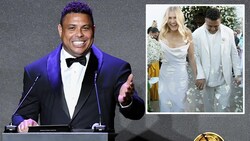 Ronaldo Nazario hat die 14 Jahre jüngere Celina Locks geheiratet. (Bild: AFP)