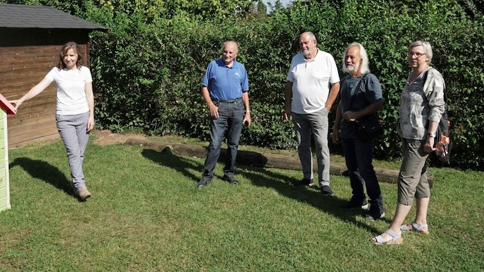 Besorgte Anrainer: Maria Baumgartner, Rudolf Scherling, Günther Burgstaller, Helmut Relinger und Ingrid Strobl (von links)