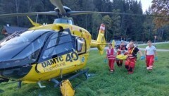 Das Team des C11 flog den Buben ins Klinikum Klagenfurt. (Bild: C11)