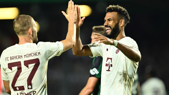 ÖFB-Legionär Konrad Laimer (re.) traf zum zwischenzeitlichen 2:0 für die Bayern.