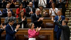 Alberto Núñez Feijóo im Las Cortes (Bild: JAVIER SORIANO / AFP)