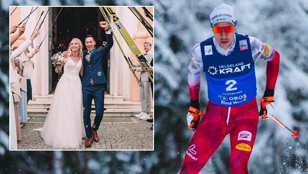 Mario Seidl und seine Victoria sind frisch verheiratet. (Bild: GEPA pictures, instagram.com/marioseidl)