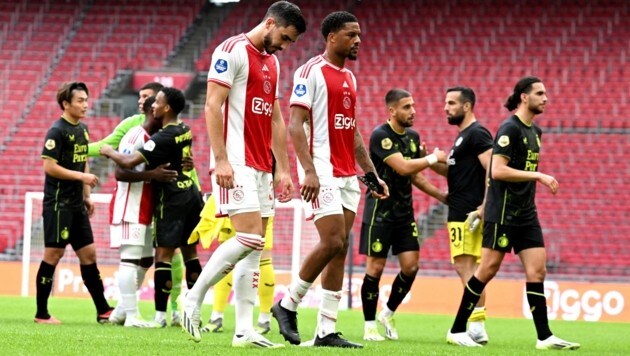 Ajax Amsterdam muss den nächsten Nackenschlag hinnehmen. (Bild: APA/AFP/ANP/Olaf Kraak)