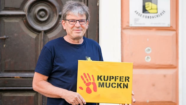 Die „Kupfermuckn“ war sein Herzblatt: Heinz Zauner von der ARGE für Obdachlose nahm am Donnerstag Abschied (Bild: Dostal Harald)