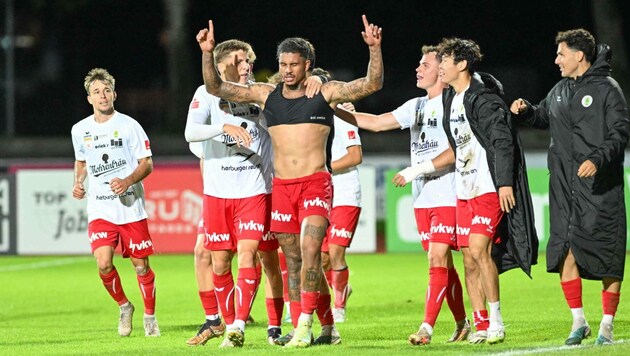 Brasilo-Stürmer Tanque traf im Cup gegen St. Pölten gleich zweimal. (Bild: GEPA pictures)