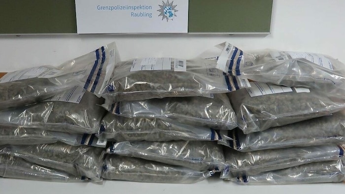 Das im Fahrzueg des jungen Österreichers sichergestellte Marihuana.