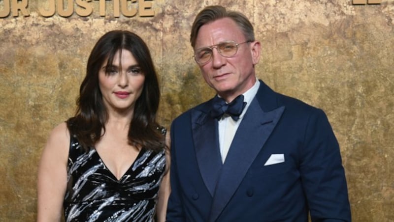 Rachel Weisz und ihr Mann Daniel Craig bei „The Albies“ der Clooney Foundation. (Bild: APA/AFP/ANGELA WEISS)