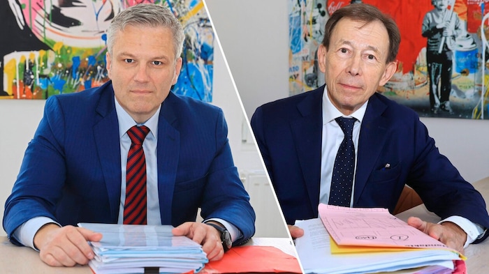 Die Anwälte Manfred Arbacher-Stöger (re.) und Rudolf Mayer verteidigen den hochintelligenten ...