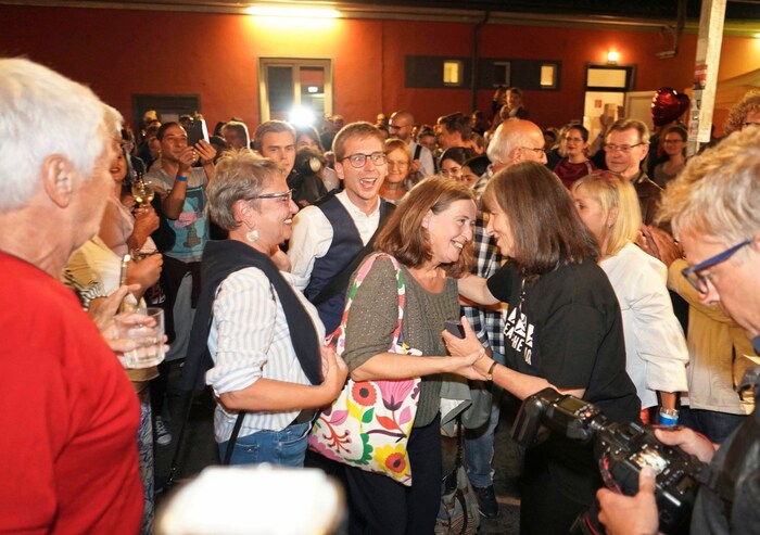 Bilder von der Wahlfeier der KPÖ wurden rauf- und runter gespielt